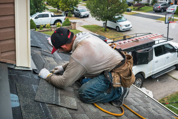 Professional Emergency Roof Repair technician working in Dewitt, VA